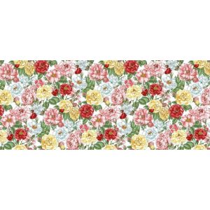 Рогожка 150 см арт. 904 13345-3 Цветущий шиповник